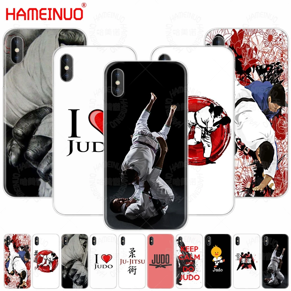 HAMEINUO Япония дзюдо спортивный сотовый телефон чехол для iphone X 8 7 6 4 4s 5 5s SE 5c 6s