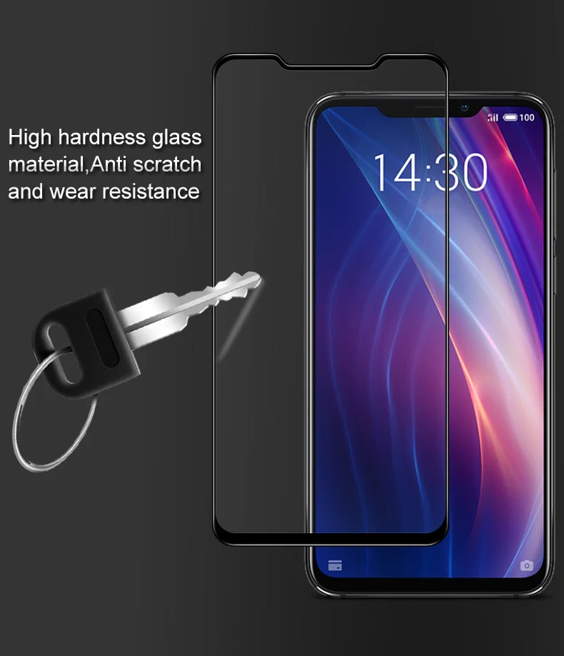 Imak Pro+ Защитная пленка для экрана для Meizu X8 с полным покрытием, закаленное стекло для Meizu X8, полностью Впитывающее клей, автоматическая, не белая точка