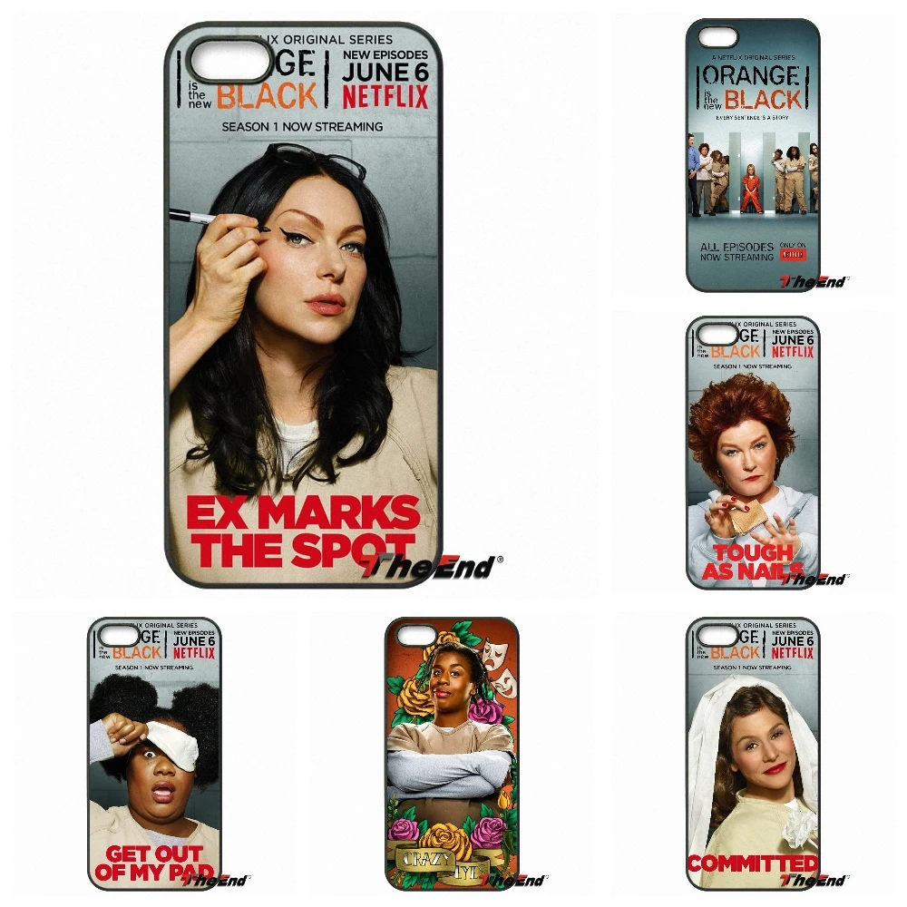 Оранжевый-новый черный OITNB модные чехол для телефона iPhone X 4 4S 5 5C SE 6 S 7 8 плюс Galaxy J5 J3