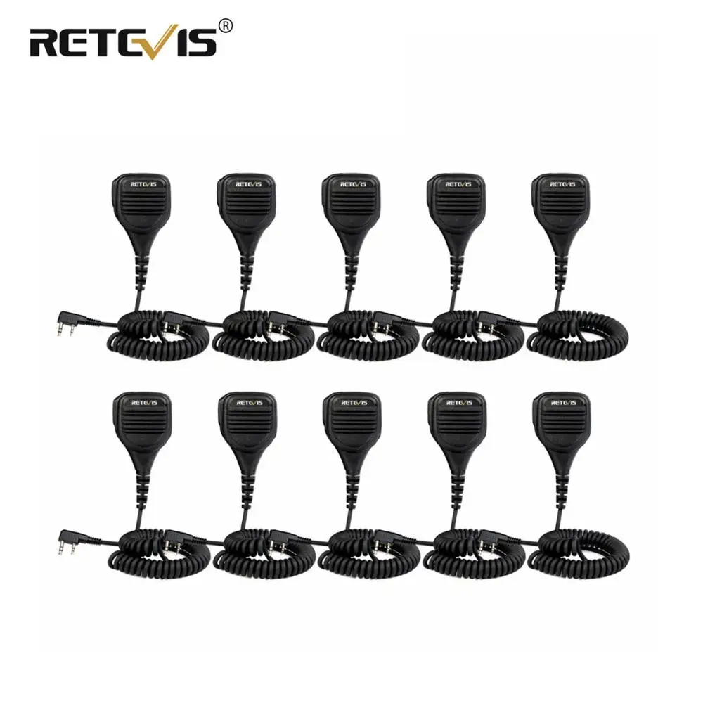 10 шт. громкий и чистый PTT микрофон с Аудиоразъемом 3 5 мм для Kenwood Retevis RT5R H777 RT5 радио