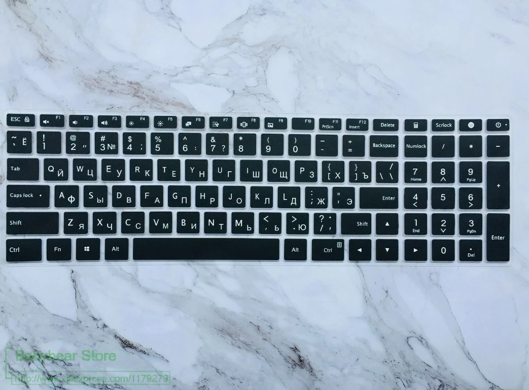 Чехол с клавиатурой на русском языке для ноутбука Xiaomi mi PRO 15,6 MX110 mi Ga mi ng 2 защита для клавиатуры ноутбука - Цвет: Mi laptop 15.6 Lite