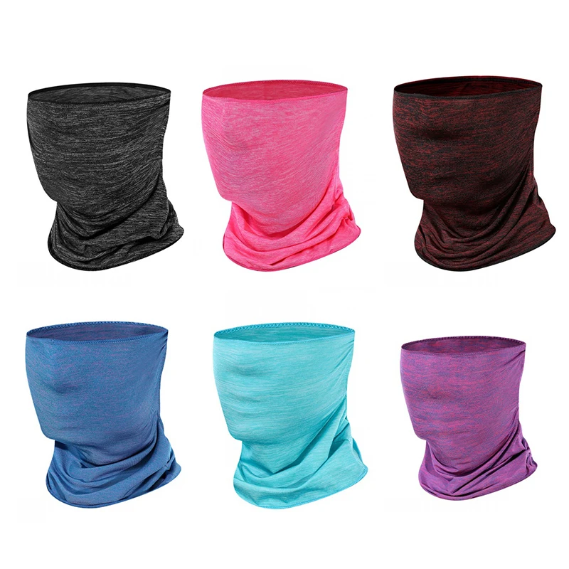 Дышащий ледяной шелк анти-пот маска для велосипеда шарф УФ Защита Спортивная маска для лица для бега езды на велосипеде