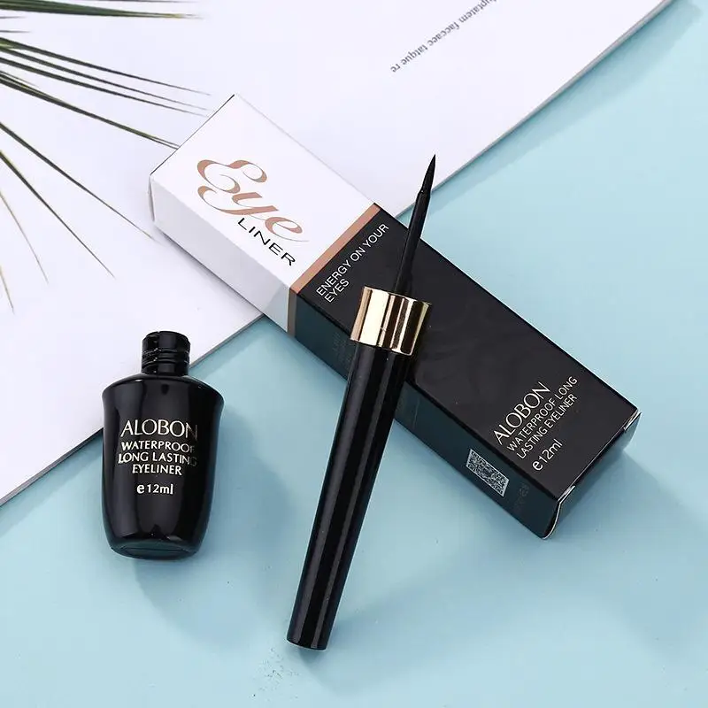 HobbyLane 1 pieces long lasting waterproof eye pencil Liquid Eye Liner Pen Black Waterproof Quick-drying Eyeliner Makeup Beauty |