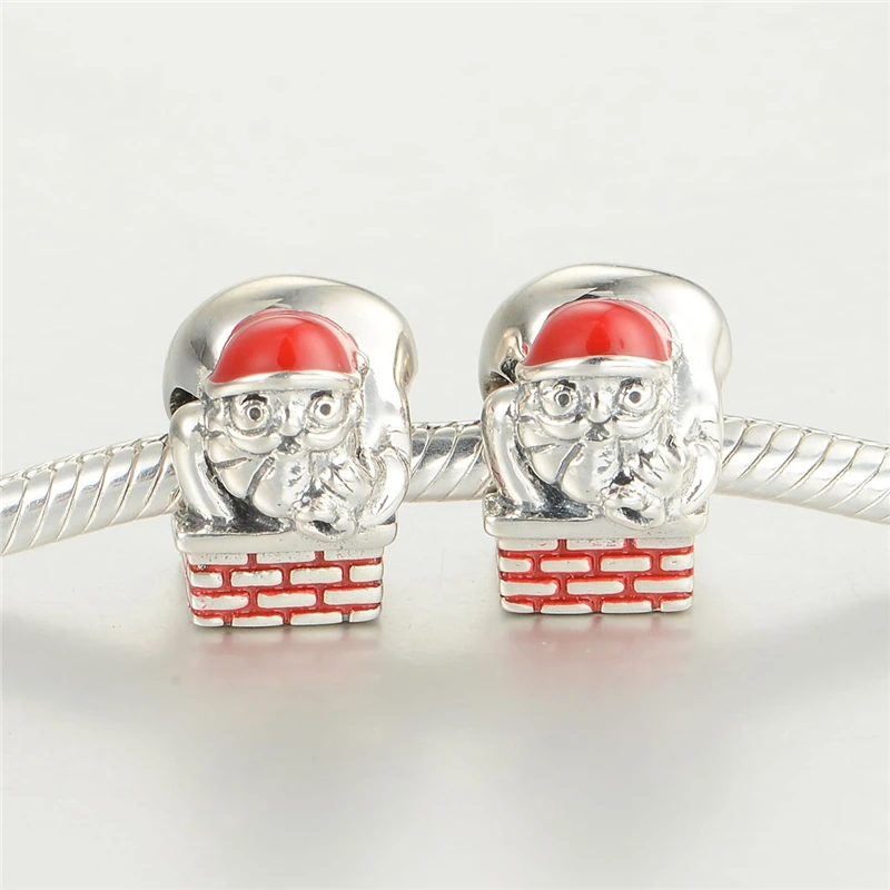 Лучшие Рождественские Подарки 2015 Санта-Клаус Bijoux Стерлингового Серебра Шарм