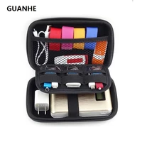 guanhe waterproof leather hand carry hard drive enclosures bag case cover compartments for 2 5 hdd hard diskmobile power bank