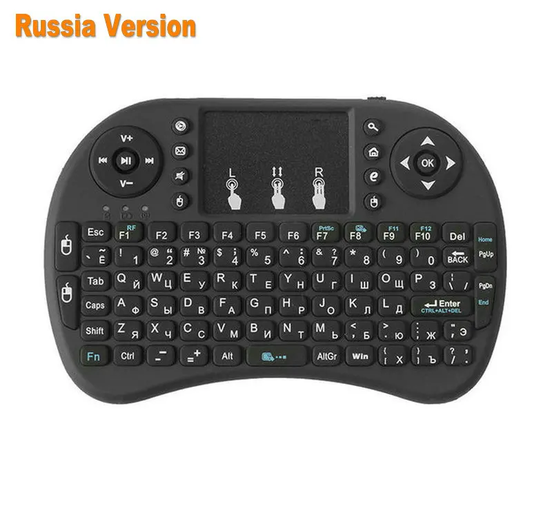 Tikigogo air mouse с сенсорной панелью i8 Мини Беспроводная клавиатура Пульт дистанционного управления русская английская раскладка для android smart tv box pc