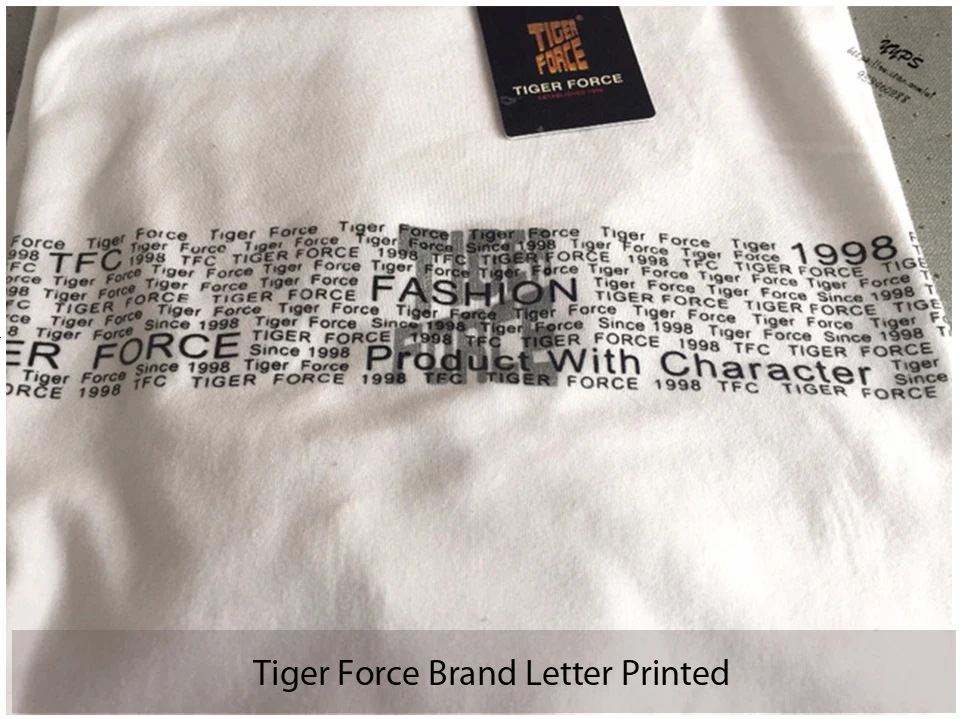 Tiger Force, Хлопковая мужская футболка размера плюс, дышащая футболка с коротким рукавом, Мужская футболка с круглым вырезом, Повседневная футболка, мужские летние топы, белая футболка
