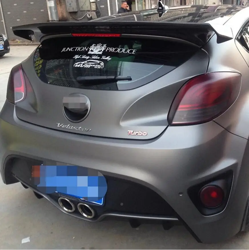 Задний спойлер для Hyundai Veloster из углеродного волокна подходит только турбо