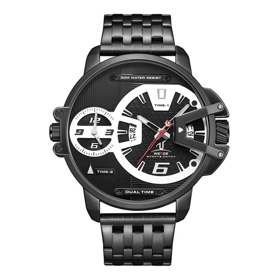 WEIDE мужские часы, спортивные военные часы с белым циферблатом, Мужские Аналоговые часы, кварцевые наручные часы, водонепроницаемые, Relogio Masculino reloj