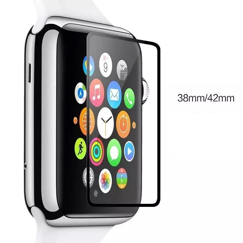 2.5D ультратонкая прозрачная пленка из закаленного стекла для Apple Watch Series 1 2 3