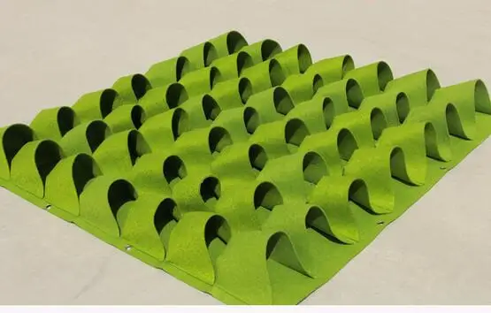 49 round pockets Pocketgarden подвесные горшки для растений, настенный горшок, вертикальные садовые цветочные горшки и кашпо, подвесные горшки для цветов, Садовые принадлежности - Цвет: 49 round pockets