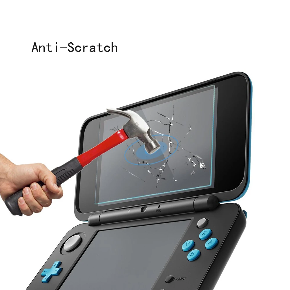Для новых 2DS XL против царапин 9 H Премиум закаленное Стекло защиты Плёнки Экран протектор для Nintend 2ds XL консоли Интимные аксессуары