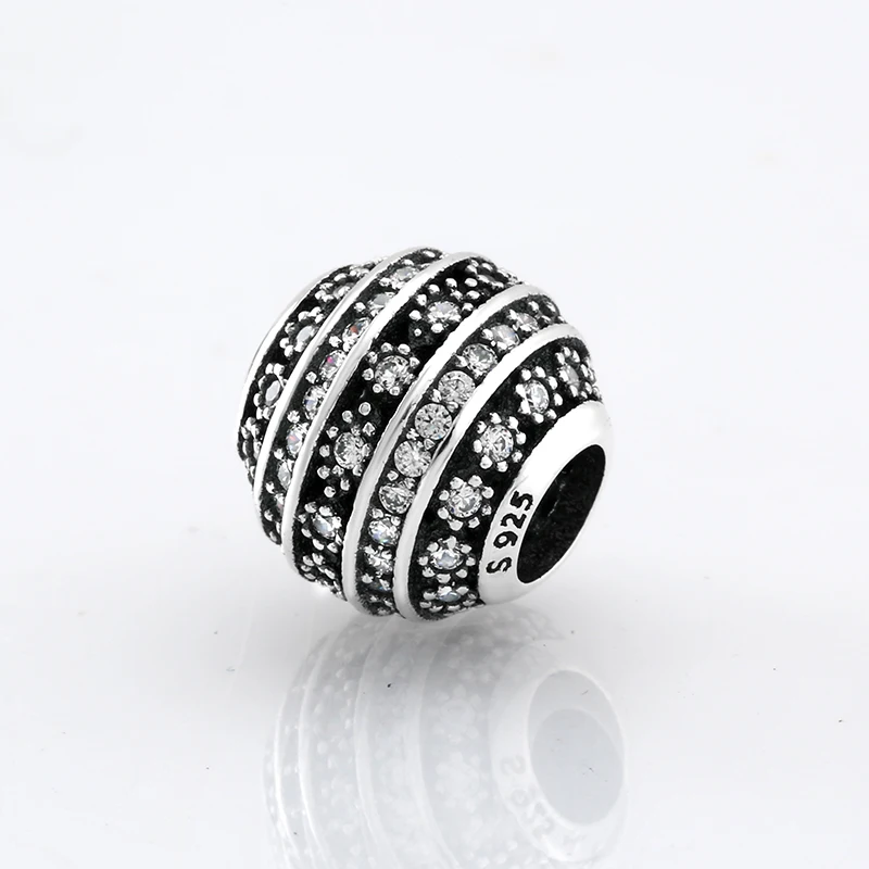 Модный браслет из стерлингового серебра 925 пробы с разноцветными круглыми