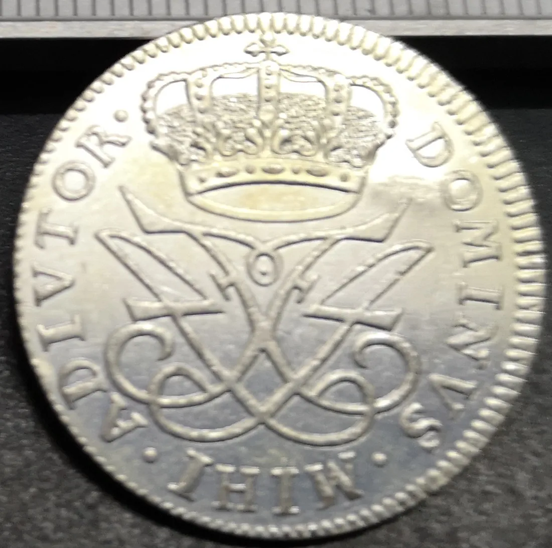 1717 Дания 12 шт. данск-Фредерик IV Посеребренная копировальная монета UNC | Дом и сад