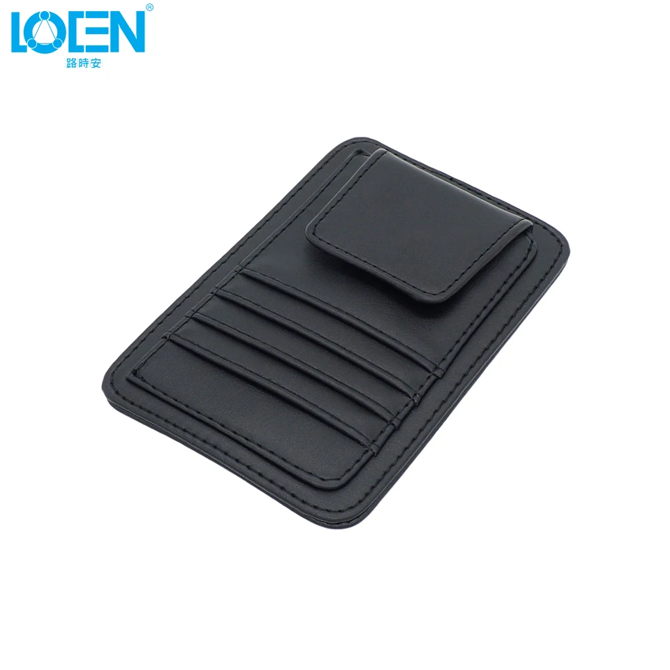 Многофункциональный PU автомобилей Sun Visor Card Пакет для хранения стекол Pen