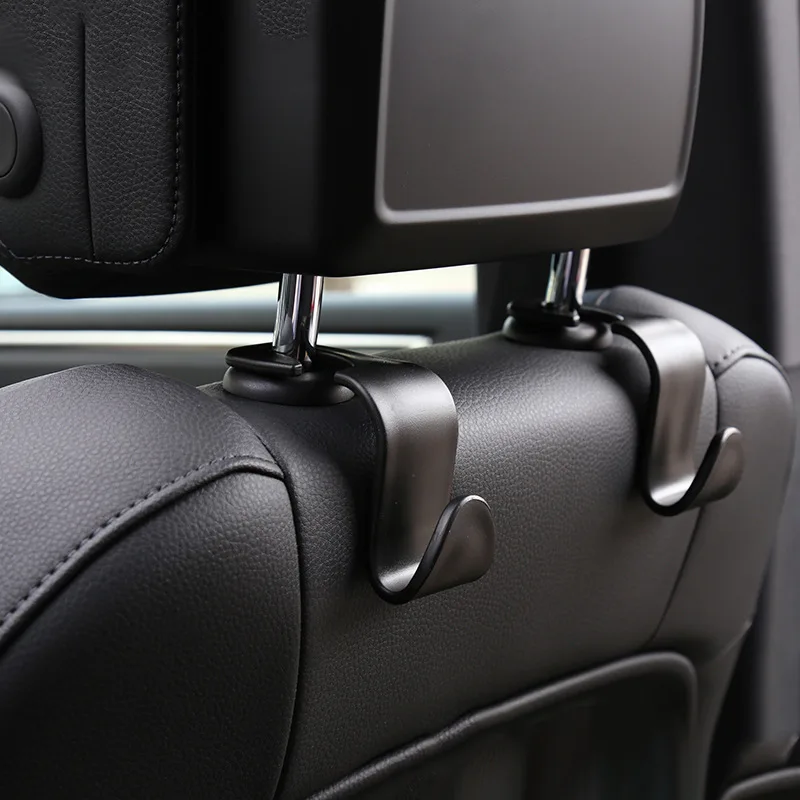 

2pcs Universal Car Seat Back Hooks Hanger Auto Organizer for Grocery Trunk Coat Purse Bag Sundry Hook Headrest Mount Storage