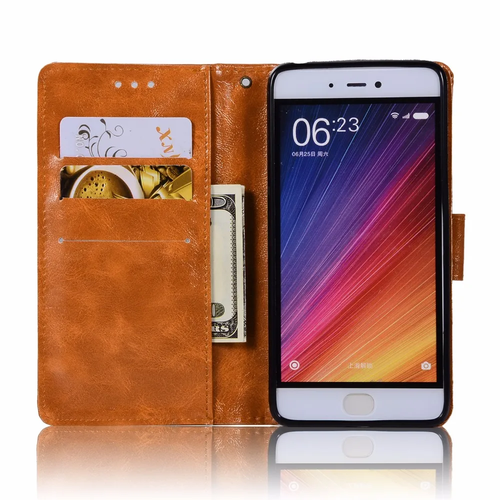 Длинный Стивен] для Xiaomi Mi 5X чехол мраморный ретро кожаный кошелек крышка Анти