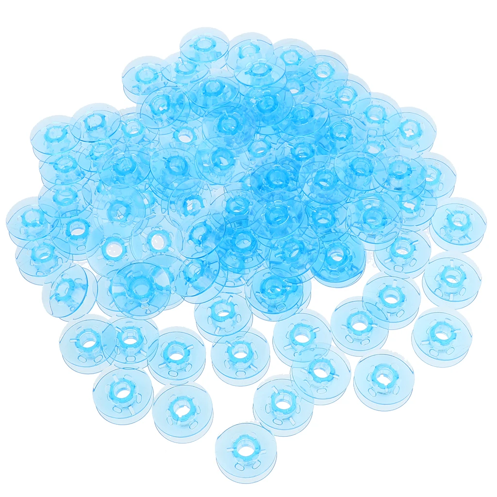 100 шт. бытовая швейная машина пластиковых однофланцевых катушек для PFAFF Blue | Дом и