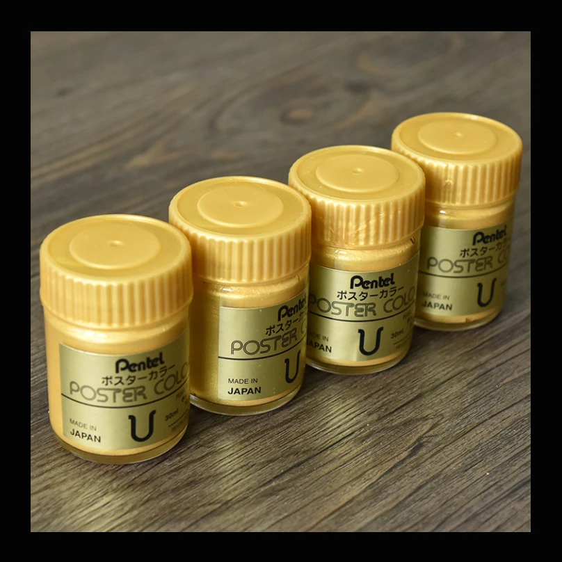 30 мл VISAD золотые акриловые краски для рисования каллиграфия акварель Золотая