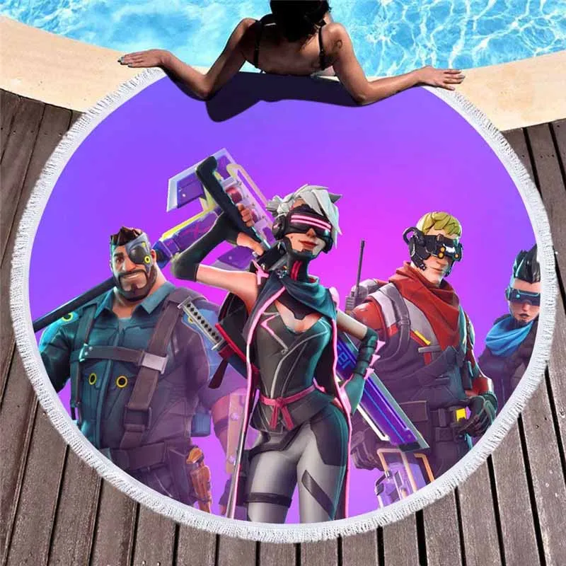 Новое высококачественное пляжное полотенце с 3D принтом из игры Battle Royale