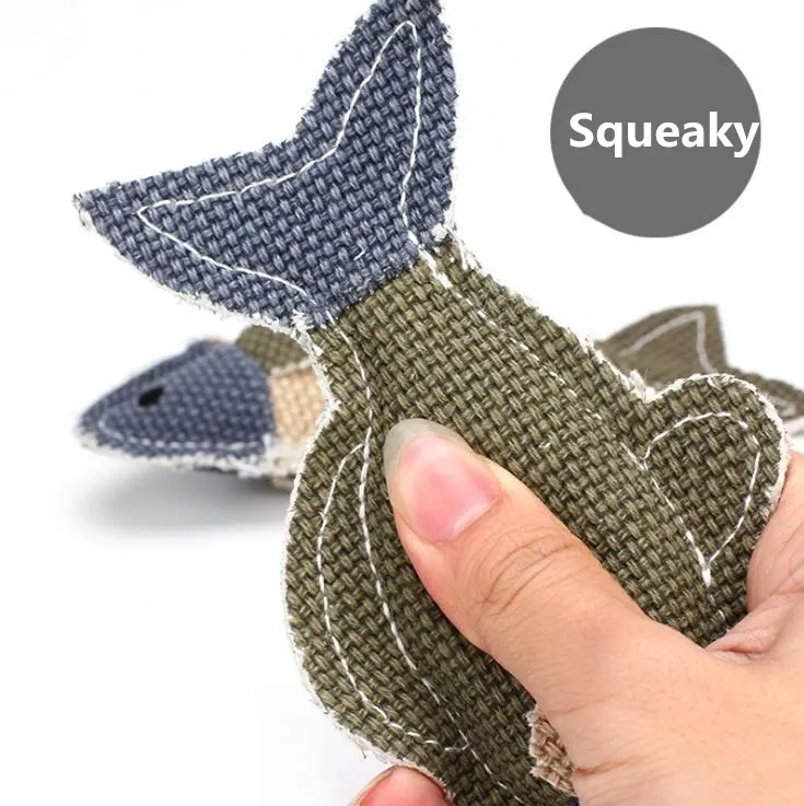 1 шт. новые игрушки для жевания собак устойчивые к укусам в форме рыбы звуковые