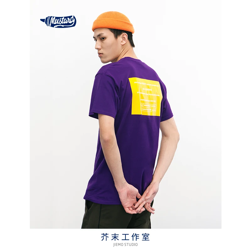 SODA WATER 2018 Mens Clothing Top Tees Brand Designer Funny T-shirt Rock Hight Street Cotton Tee Purple Green 8159S |