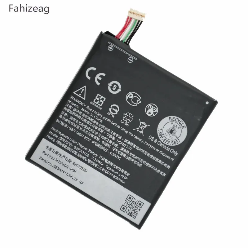 Fahizeag 2040 мАч B0P9O100 сменный литий полимерный аккумулятор для HTC Desire 612 D610 D610n D610t 610