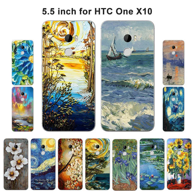 Мягкий чехол из ТПУ для HTC One X10 чехлы с масляной окраской телефонов E66 5