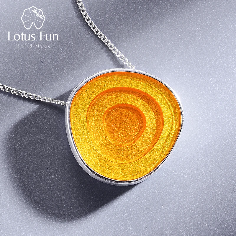 Lotus Fun реальные 925 серебро минимализм Стиль Ювелирные украшения геометрический