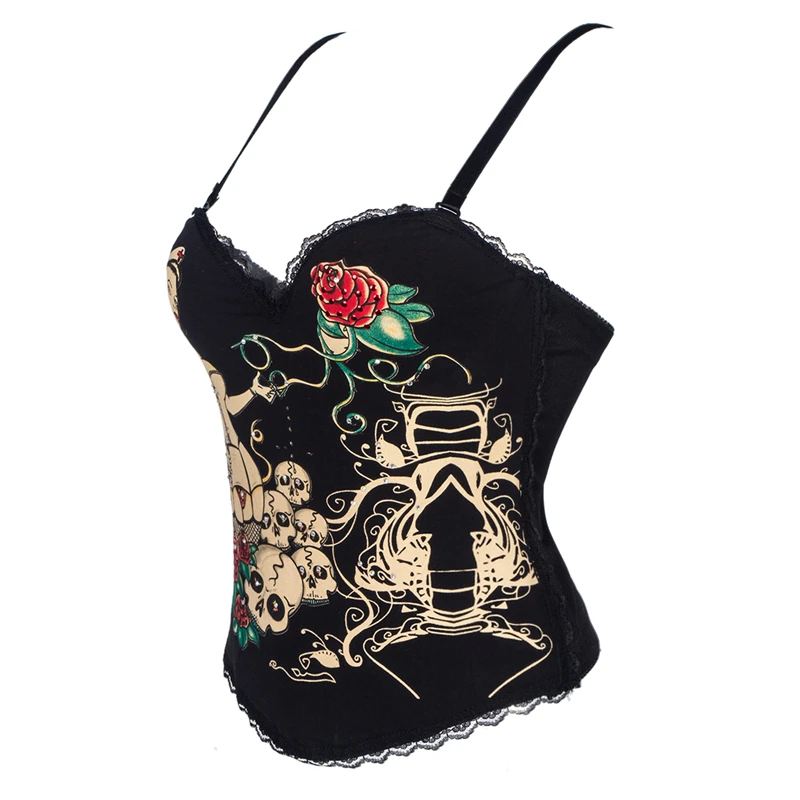 Женское стимпанк искусственная кожа Талия Cincher на шнуровке косточки Бюстье Топ корсет платье овербюст парча сексуальный размера плюс S-6XL