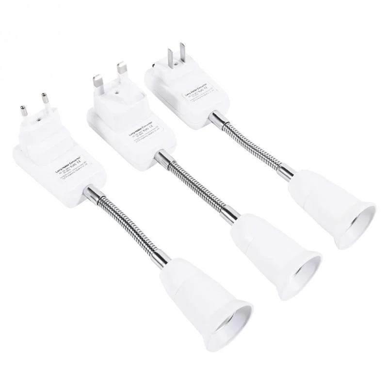 E27 светильник держатель лампы Гибкий удлинитель адаптер с конвертером винтовая