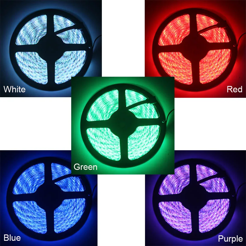 IKVVT 5050RGB Светодиодная лента водонепроницаемая светодиодная rgb Диодная 24 k пульт