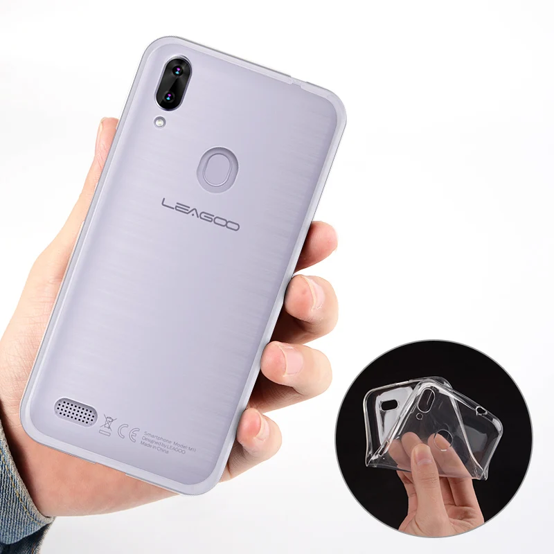 Мягкий чехол для Leagoo M11 Крышка силиконовая задняя крышка телефона ТПУ защитный
