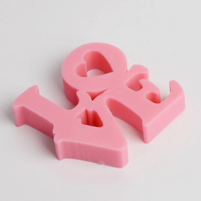 LOVE Uppercase силиконовая форма для кексиков формы романтическое сердце конфеты форма для свадьбы домашний декор для шоколада для выпечки инструмент