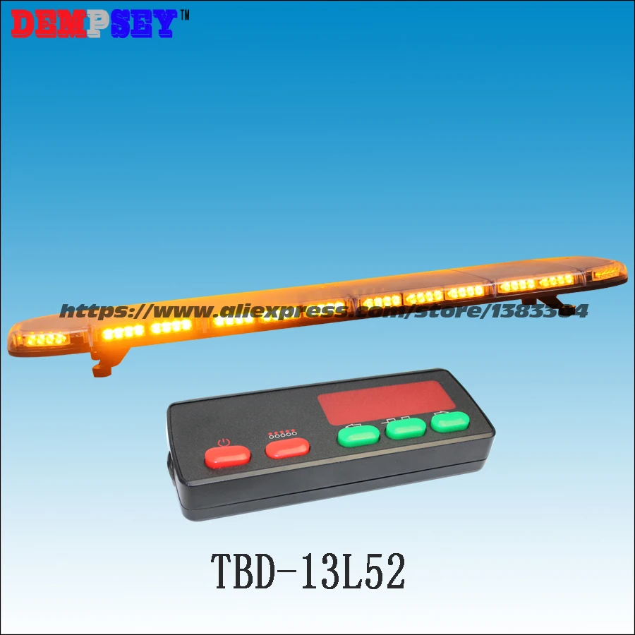 TBD-13L51 High quality super bright 1.5M Red LED lightbar, emergency/fire/police lightbar,DC12V/24V Car Roof Flash Strobe light