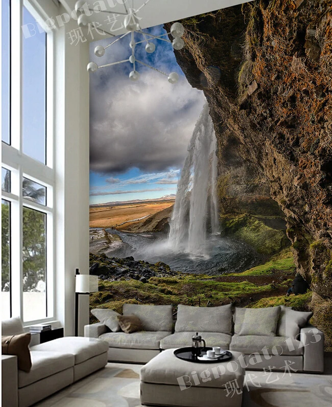 Объемная Большая фреска на заказ красивые белые облака пейзаж для фотосъемки с