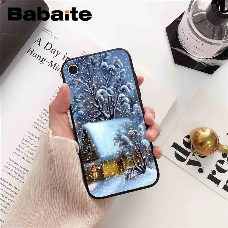 Babaite пейзаж зимний светильник Снег DIY печать PhoneCase для iPhone6S 6plus 7plus 8 8Plus X Xs MAX 5 5S XR 11 11pro 11promax - Цвет: A5