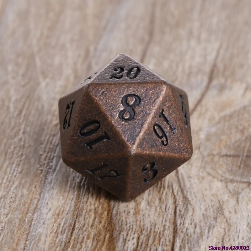 1 комплект блестящий металл Dice 7 кубики D4 D6 D8 D10 D% D12 D20 для доски игры, веселье