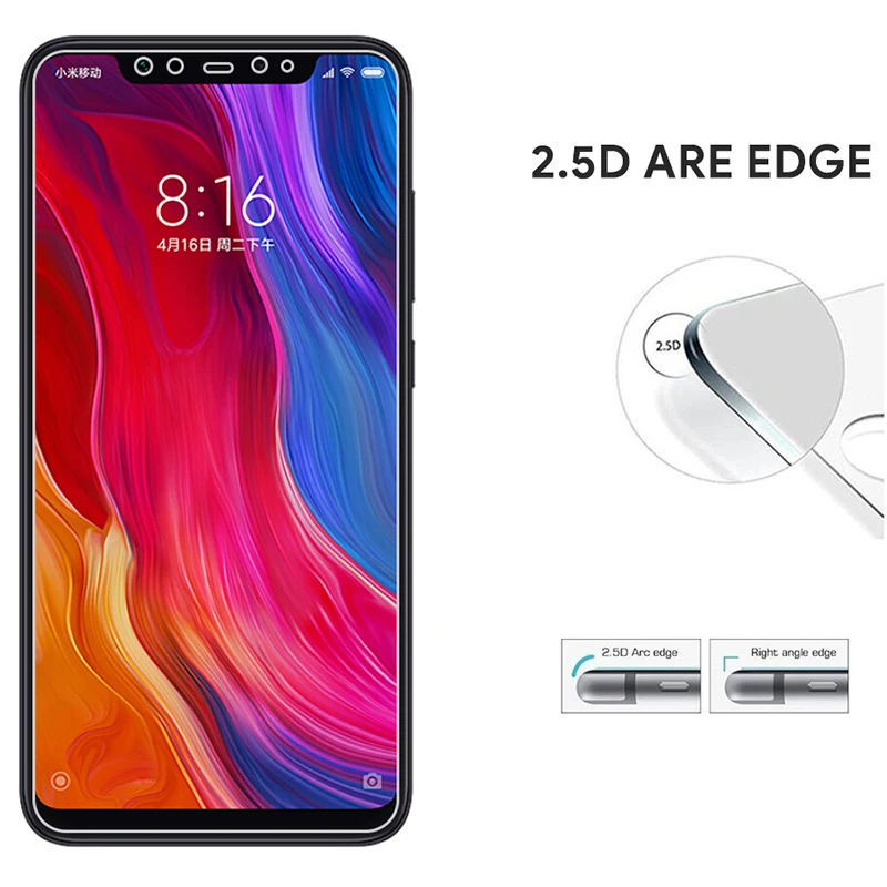 Для Xiaomi Mi 8 SE Poco F1 HD закаленное стекло для Redmi Note 5 2 шт. Защитная пленка экрана
