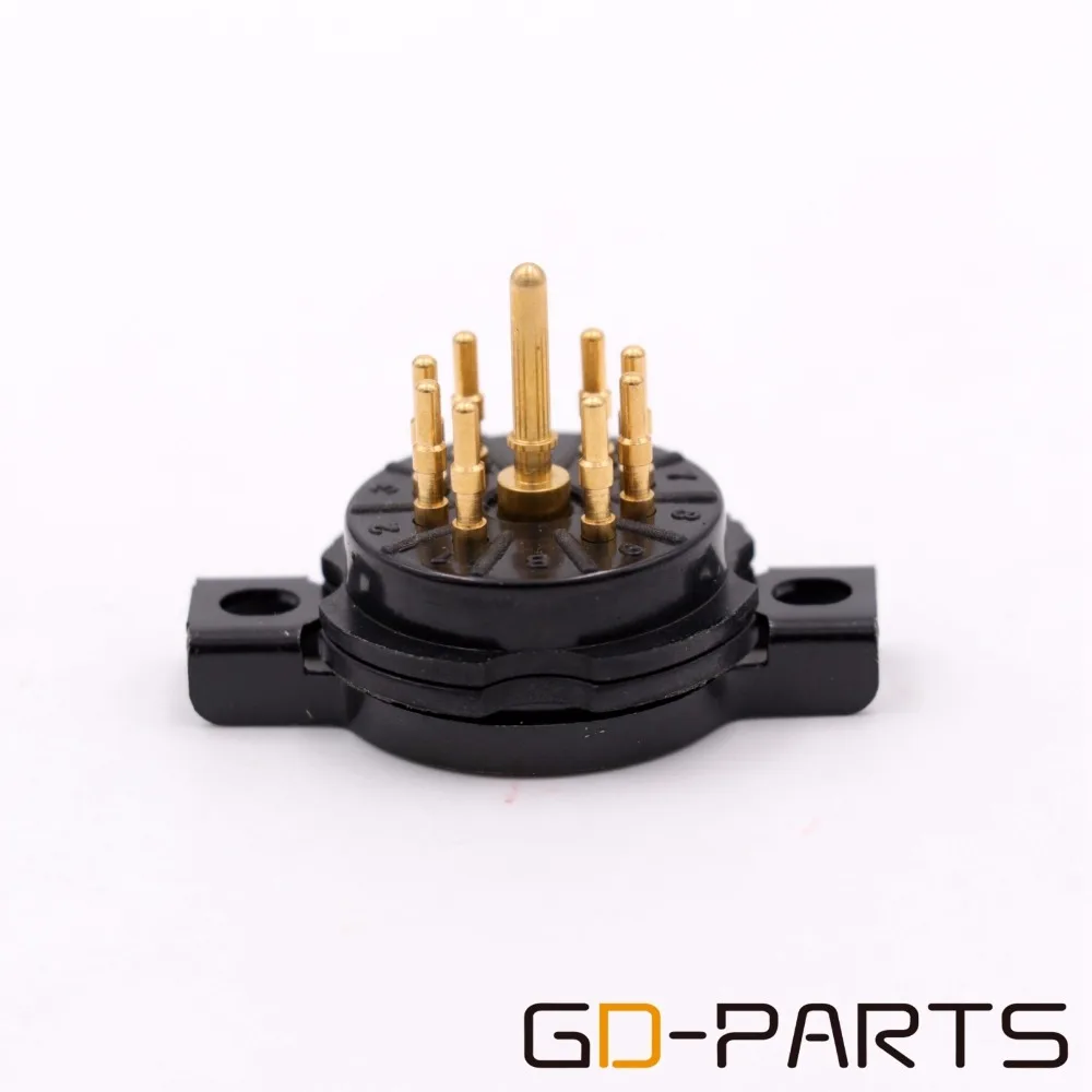 9 контактный бакелитовый гнезда вакуумных трубок для 6DJ8 12AX7 ECC83 B339 CV492 6L13 12AU7 ECC82