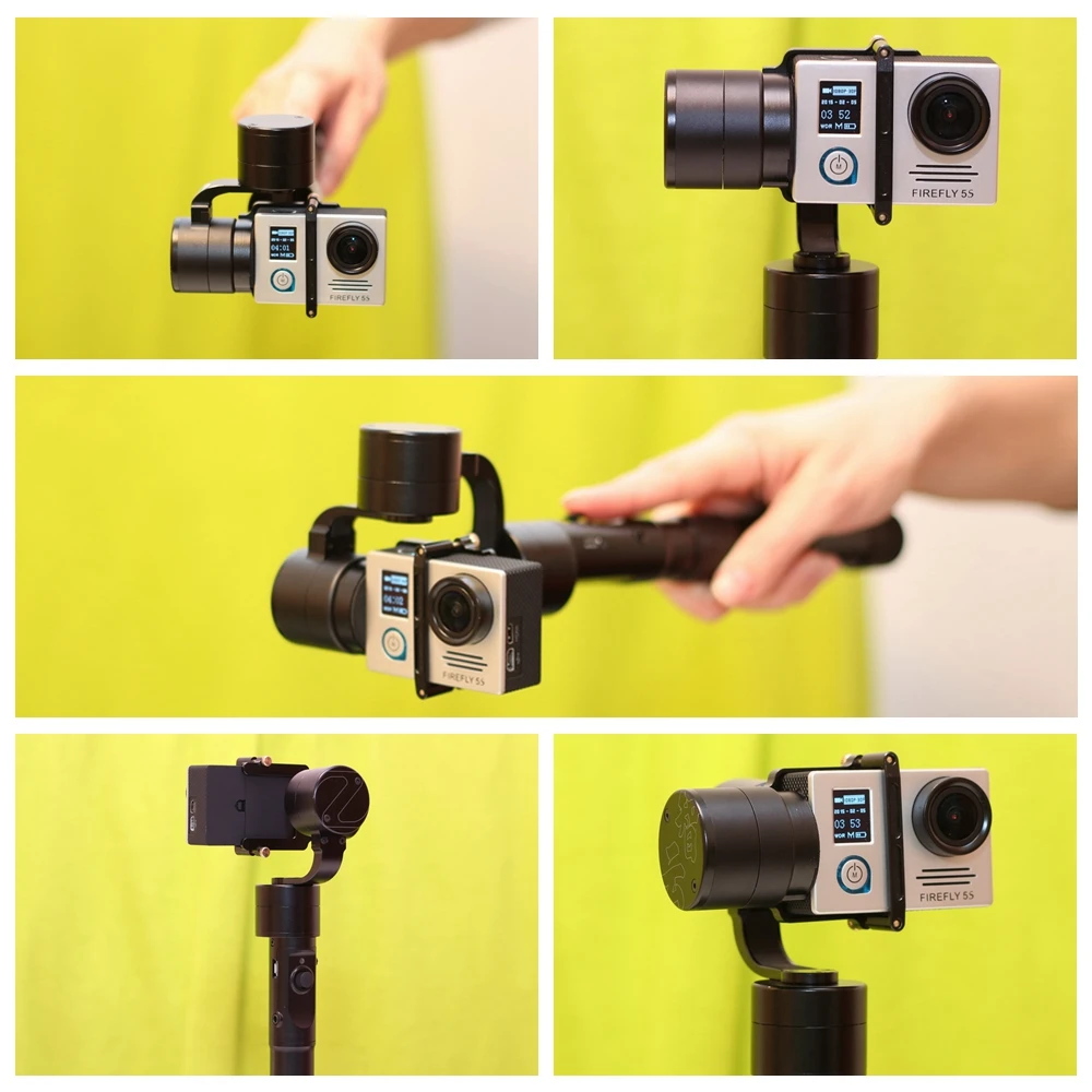 Zhiyun Z1 EVOLUTION 3-осевой и портативный монопод с шарнирным замком с бесщеточным двигателем 320 градусов перемещение ручной шарнирный стабилизатор для камеры GoPro для GoPro sjcam YI экшн-камер
