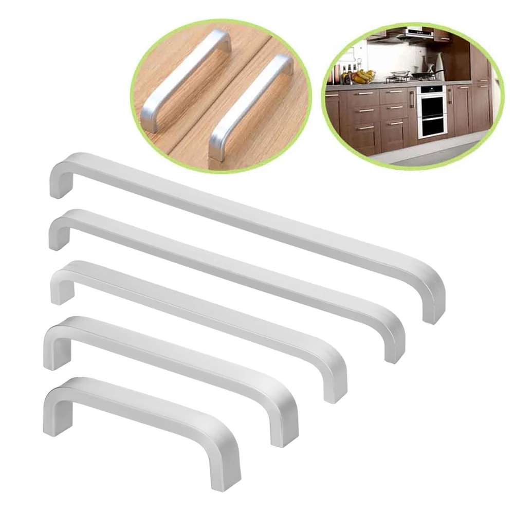 1Pcs Furniture Hardware Door Aluminum Pull Solid Handle Knob Drawer Cabinet Cupboard Home Improvement Accessories