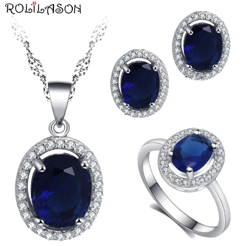 Серьги/ожерелье/кольцо ROLILASON высокого качества романтический подарок на день