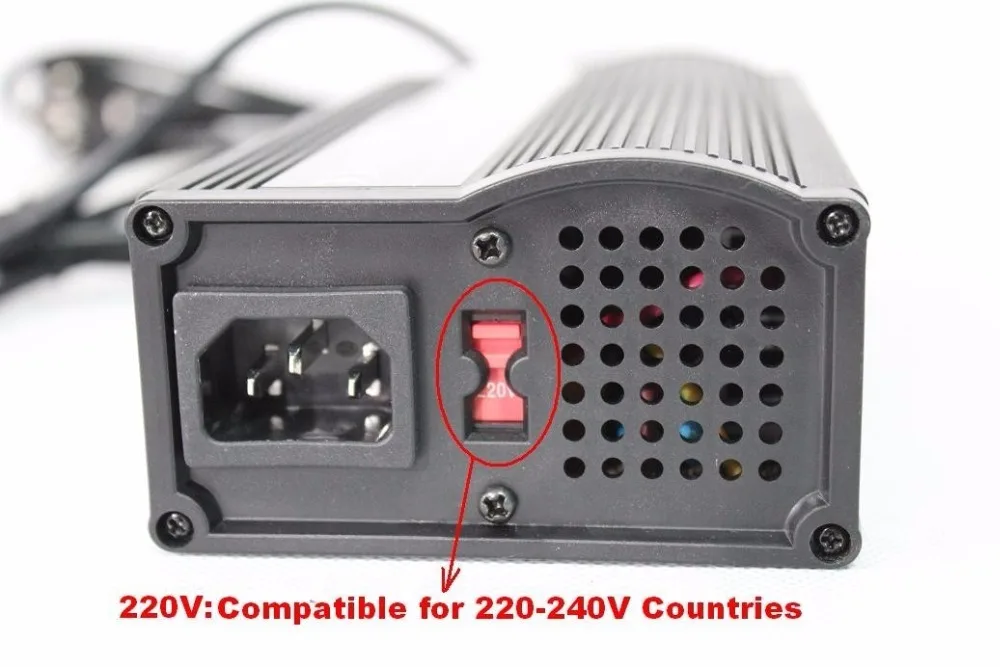 180W LiFePO4/литий ионный Батарея Зарядное устройство с DC2.5/RCA закладная головкаголова