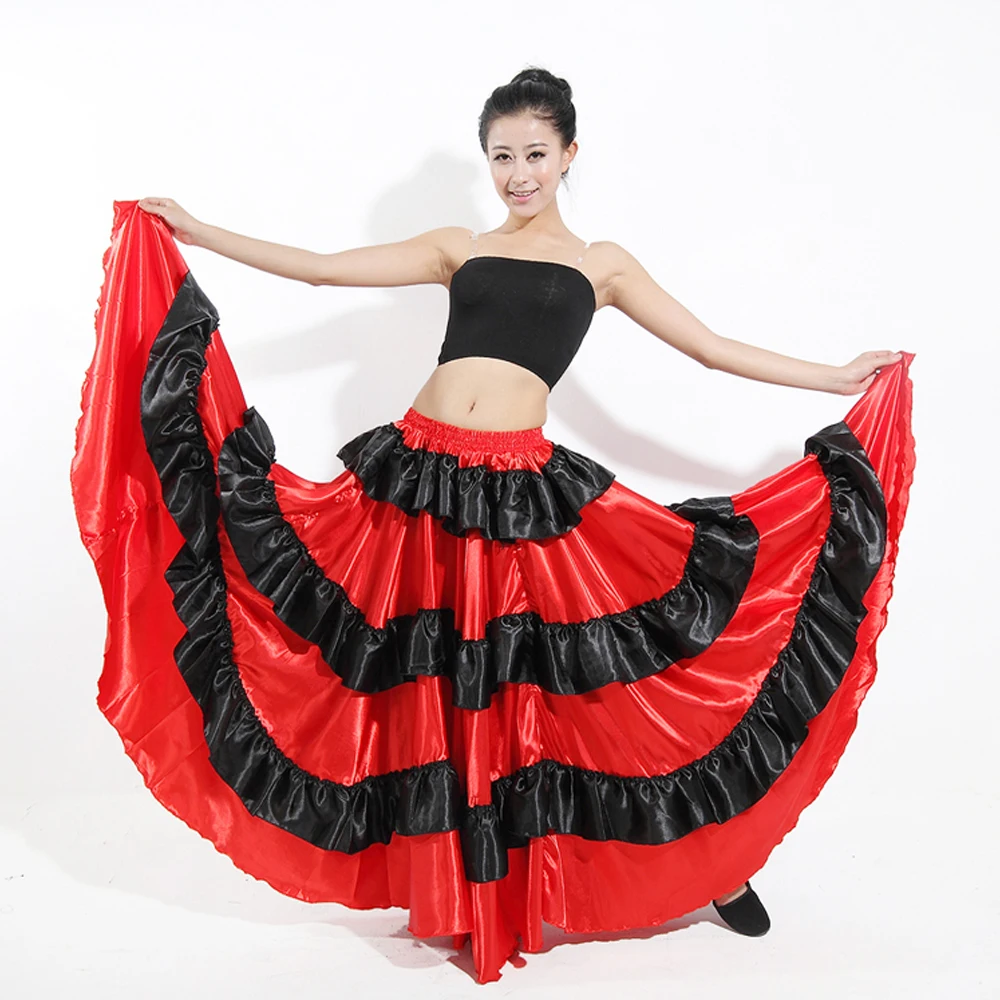 Adult Flamenco Dance Dress Opening Costume Girl Dresses Spanish Paso Doble samba ballroom dresses | Тематическая одежда и