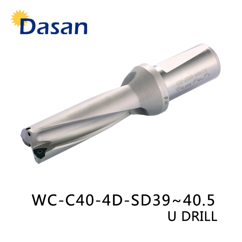 U Drill Bit 4D WC C32 35.5mm 36mm 39 39.5 40mm Drilling Fast Water Shallow Hole indexable insert drills for Metal