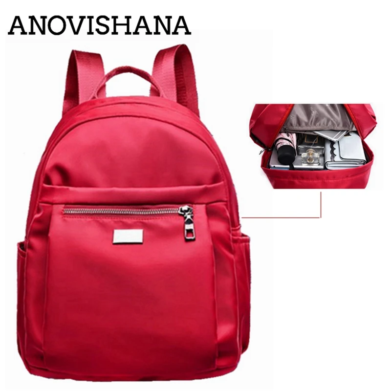 ANOVISHANA 13 дюймов нейлоновая женская школьная Повседневная сумка для отдыха рюкзак
