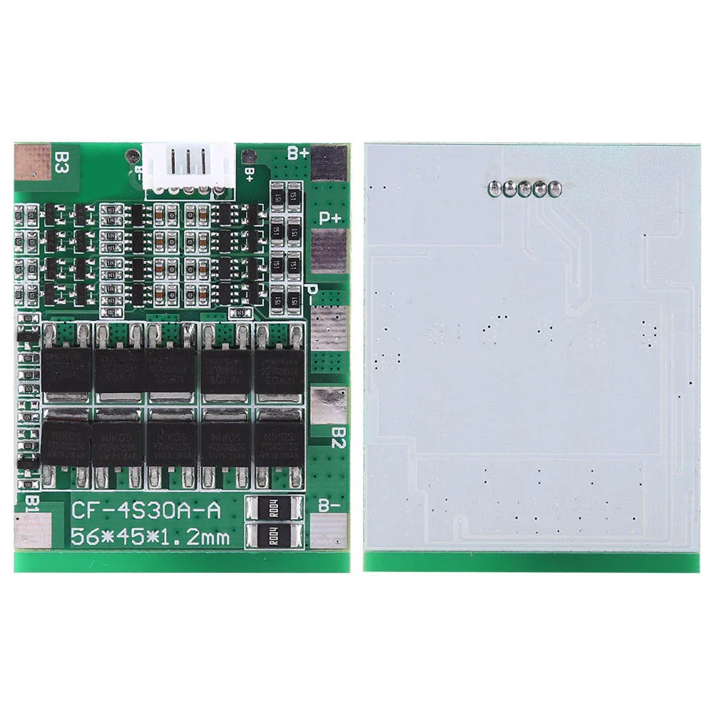 4 строки 14 8 V 30A BMS PCB выключатель Защитная плата 18650 литий ионная литиевая батарея