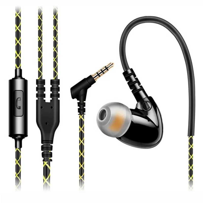 Sports Earphones PTM F1 Running Waterproof Headphone with Mic Headset Stereo Earbuds Bass for Xiaomi mobile phone | Электроника