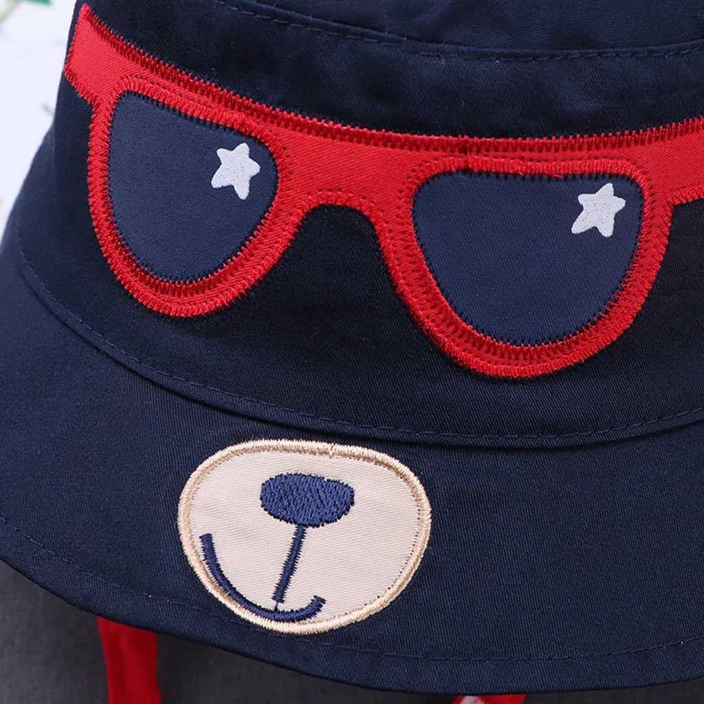 

2021 Summer Cute Kids Fisherman's Hat Toddler Baby Boy Girl Fashion Cartoon Print Visor Bucket Eaves Cap Pots Hat